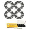 Bigfoot Skateboard Wheels 55mm 83A Soft Cruiser Filmer Black + Ceramic Bearings view 1