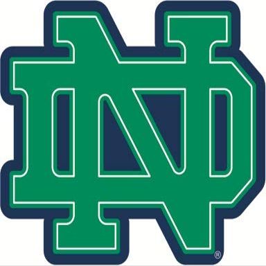 3 Inch Notre Dame Green Blue ND Logo Decal University of Notre Dame Fighting Irish Removable Wall Sticker Art NCAA Home Room Decor 3 1/2 by 3 Inches