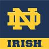7 Inch Notre Dame Blue Gold ND Irish Logo Decal University of Notre Dame Fighting Irish Removable Wall Sticker Art NCAA Home Room Decor 5 by 6 1/2 Inches view 1