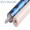 AB Earth 58" Pool Cue/Pool Stick Ergonomic Design Hardwood Canadian Maple 13mm Tip 18-21oz Billiard Cue B1SN, Blue 19oz view 4