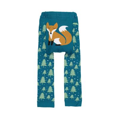 Winter Fox Legging for Babies and Toddlers Teal