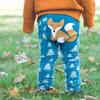 Winter Fox Legging for Babies and Toddlers Teal view 2
