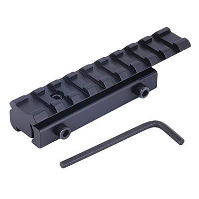 11mm Dovetail Extension to 21mm Weaver Riser Rail Mount Base Hunting