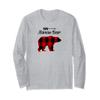 Mamaw Bear Buffalo Plaid Primitive Bear Shirt With Arrow view 1