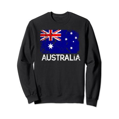 Australian Flag Sweatshirt | Vintage Made In Australia Gift