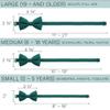 Bow Tie House Men's Classic Pre-Tied Bow Tie Formal Solid Tuxedo (Large, Sea Green) view 4
