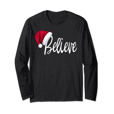 Christmas Long Sleeved Shirt - Believe in Santa Clause Shirt