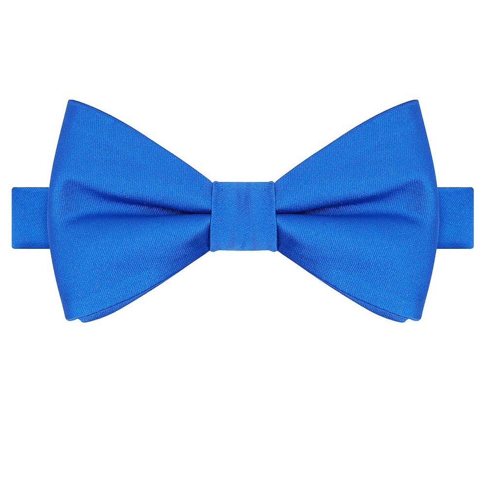 KissTies Boys Bow Tie Royal Blue Satin Bowtie For Kids Bows + Gift Box