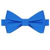 KissTies Boys Bow Tie Royal Blue Satin Bowtie For Kids Bows + Gift Box view 1
