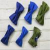 KissTies Boys Bow Tie Royal Blue Satin Bowtie For Kids Bows + Gift Box view 3