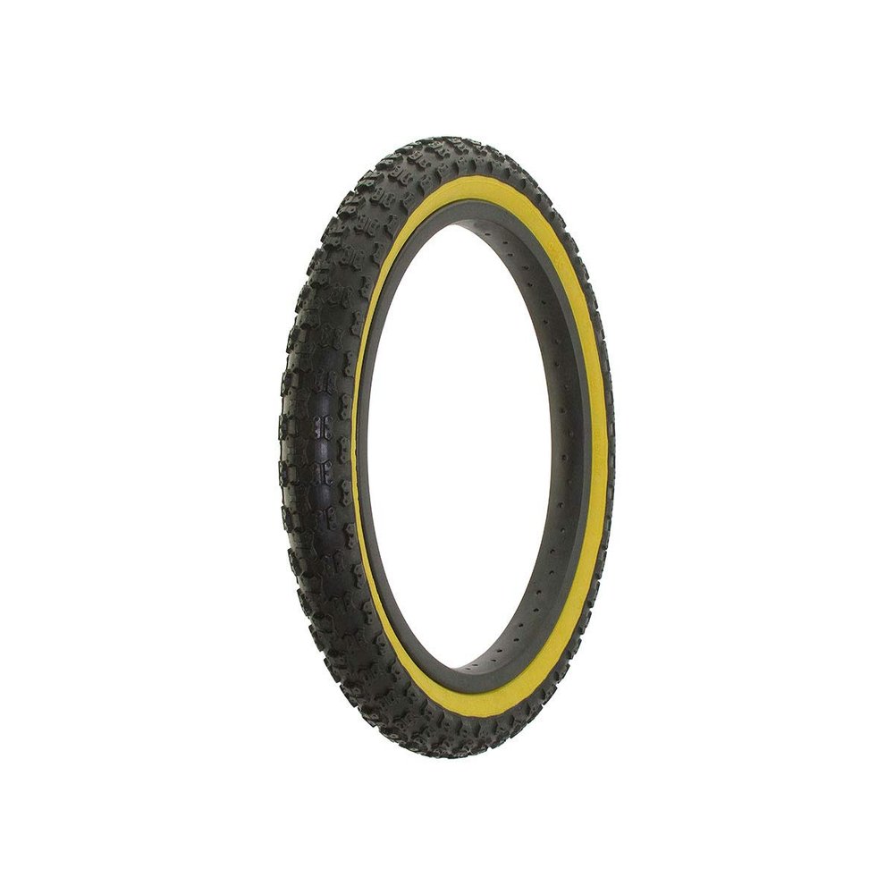 Alta Bicycle Tire Duro 16" x 2.125" Comp 3 Thread Bike Tire, Multiple Colors (Black/Gum)