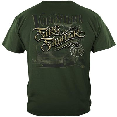 Erazor Bits Firefighter Flag | Firefighter Volunteer American CLAS Shirt ADD156-FF2147-4XL