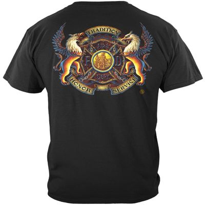Erazor Bits Firefighter Flags Outdoor | Firefighter Coat of Arms Shirt ADD135-FF2077-4XL