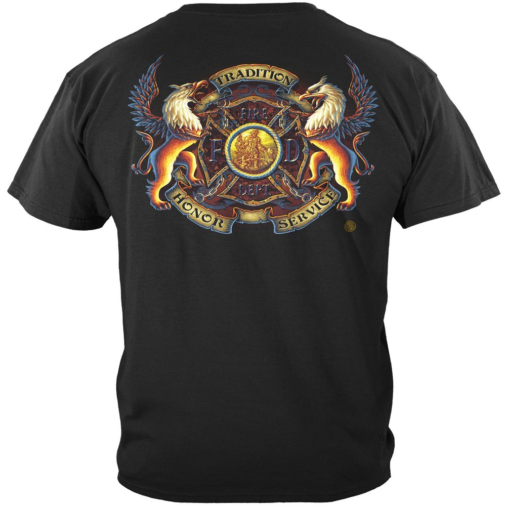 Erazor Bits Firefighter Flags Outdoor | Firefighter Coat of Arms Shirt ADD135-FF2077-4XL