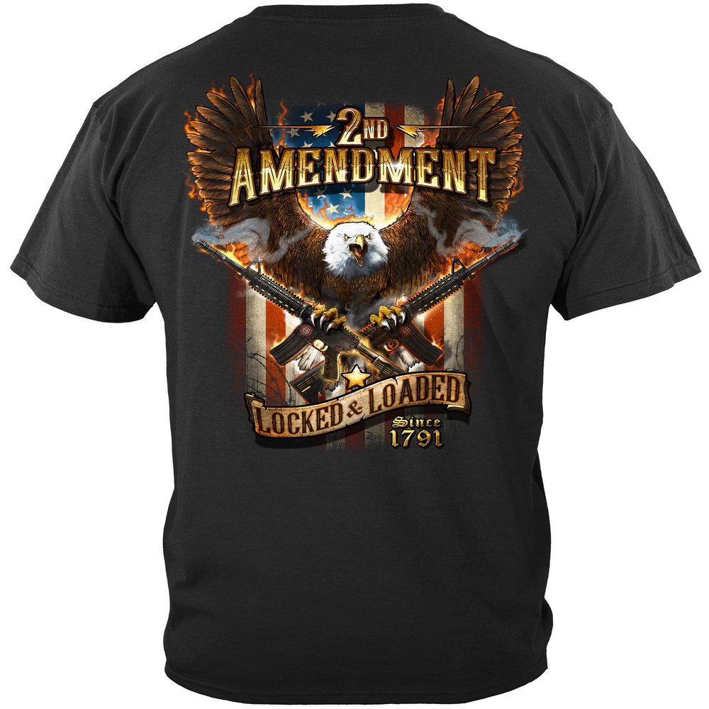 2nd Amendment Attack Eagle with Doub Shirt ADD192-RN2313-4XL