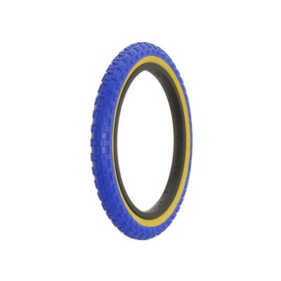 Alta Bicycle Tire Duro 16" x 2.125" Comp 3 Thread Bike Tire, Multiple Colors (Blue/Gum)