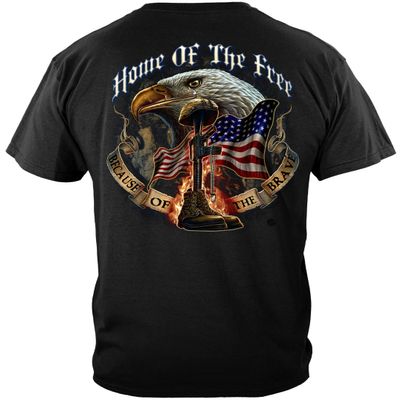 2nd Amendment pro Gun Stickers | Home of The Free Shirt ADD198-MM141-5XL