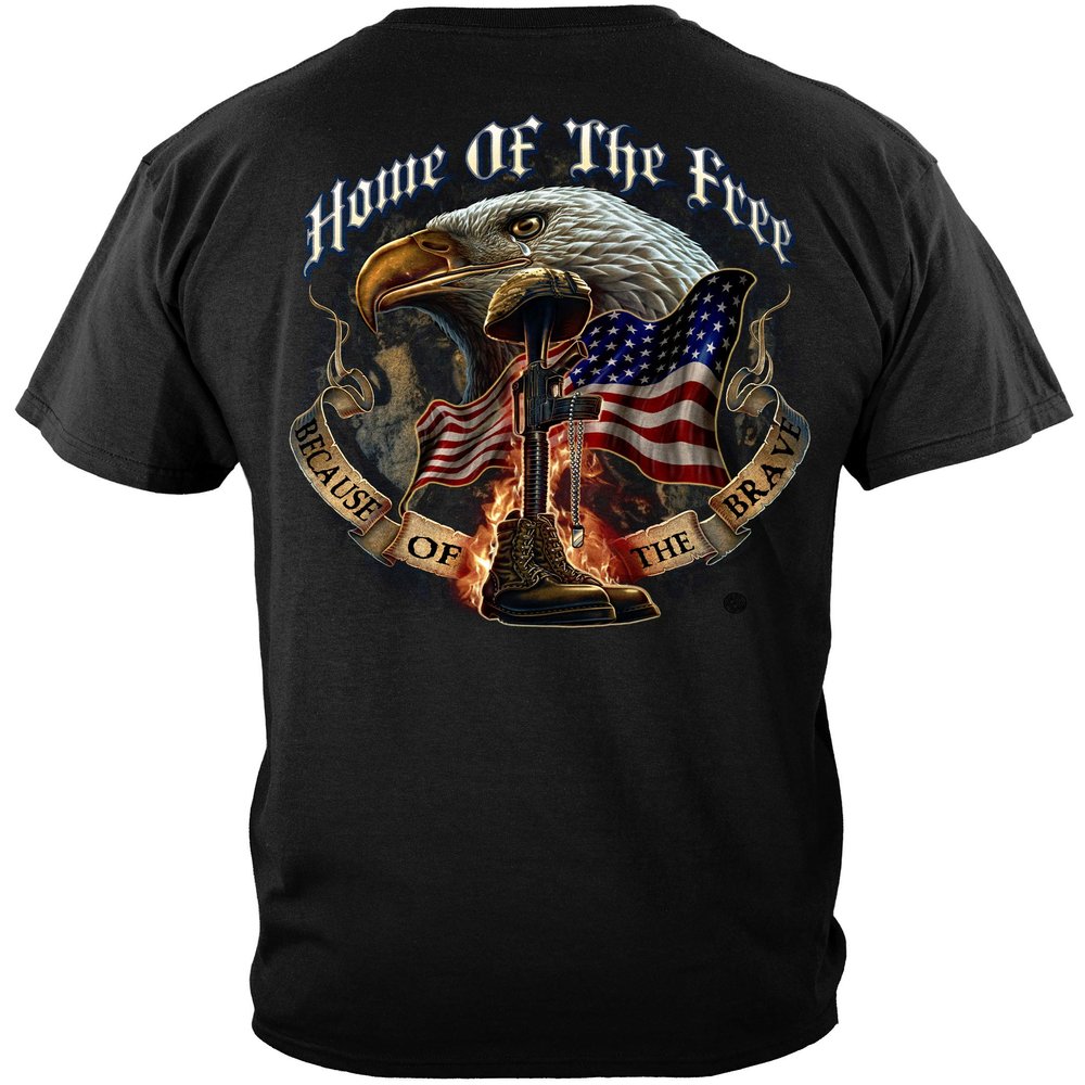 2nd Amendment pro Gun Stickers | Home of The Free Shirt ADD198-MM141-5XL