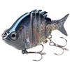 Bassdash SwimPanfish 2.5/0.34oz Hard Bluegill Swimbaits Multi Jointed Topwater Trout Bass Fishing Crank Lure,Pack of 4 view 4