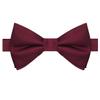 KissTies Boys' Bow Tie Burgundy Red Satin Bowtie For Kids Boys Bows + Gift Box view 1