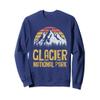Vintage Retro Glacier National Park Montana Sweat Shirt view 1
