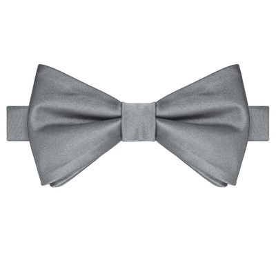 KissTies Kids' Bow Tie Charcoal Gray Satin Bowtie For Kids Boys Bows + Gift Box