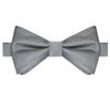 KissTies Kids' Bow Tie Charcoal Gray Satin Bowtie For Kids Boys Bows + Gift Box view 1