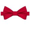 KissTies Kids Bow Tie Scarlet Red Satin Bowtie For Kids Boys Bows + Gift Box