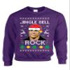 ALLNTRENDS Adult Sweatshirt Jingle Bell Rock Trendy Ugly Christmas Holiday Party (S, Purple) view 1