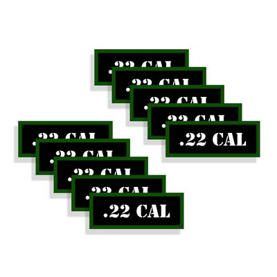 Speed Demon Hot Rod Shop Ammo Can Labels 22 Cal Ammunition Decals 10 Pack Adhesive Vinyl 3"x1.15"