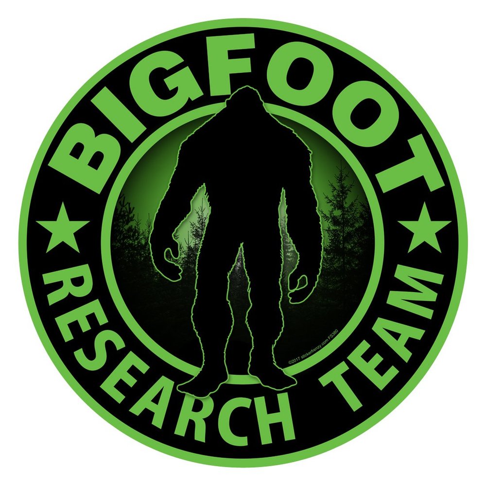 Bigfoot Research Team Green Sticker - 5 Inches