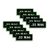 Speed Demon Hot Rod Shop Ammo Can Labels 22 MAG Ammunition Decals 10 Pack Adhesive Vinyl 3"x1.15" view 1