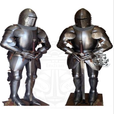 Marine Gift Shop Medieval Pento Knight Suit of Armor Full Body Armour Suit Sword Crusader Helmet