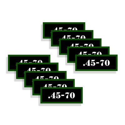 Speed Demon Hot Rod Shop Ammo Can Labels 45-70 Ammunition Decals 10 Pack Adhesive Vinyl 3"x1.15"