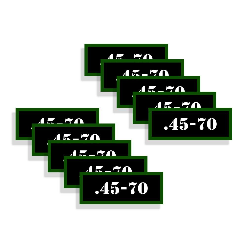 Speed Demon Hot Rod Shop Ammo Can Labels 45-70 Ammunition Decals 10 Pack Adhesive Vinyl 3"x1.15"