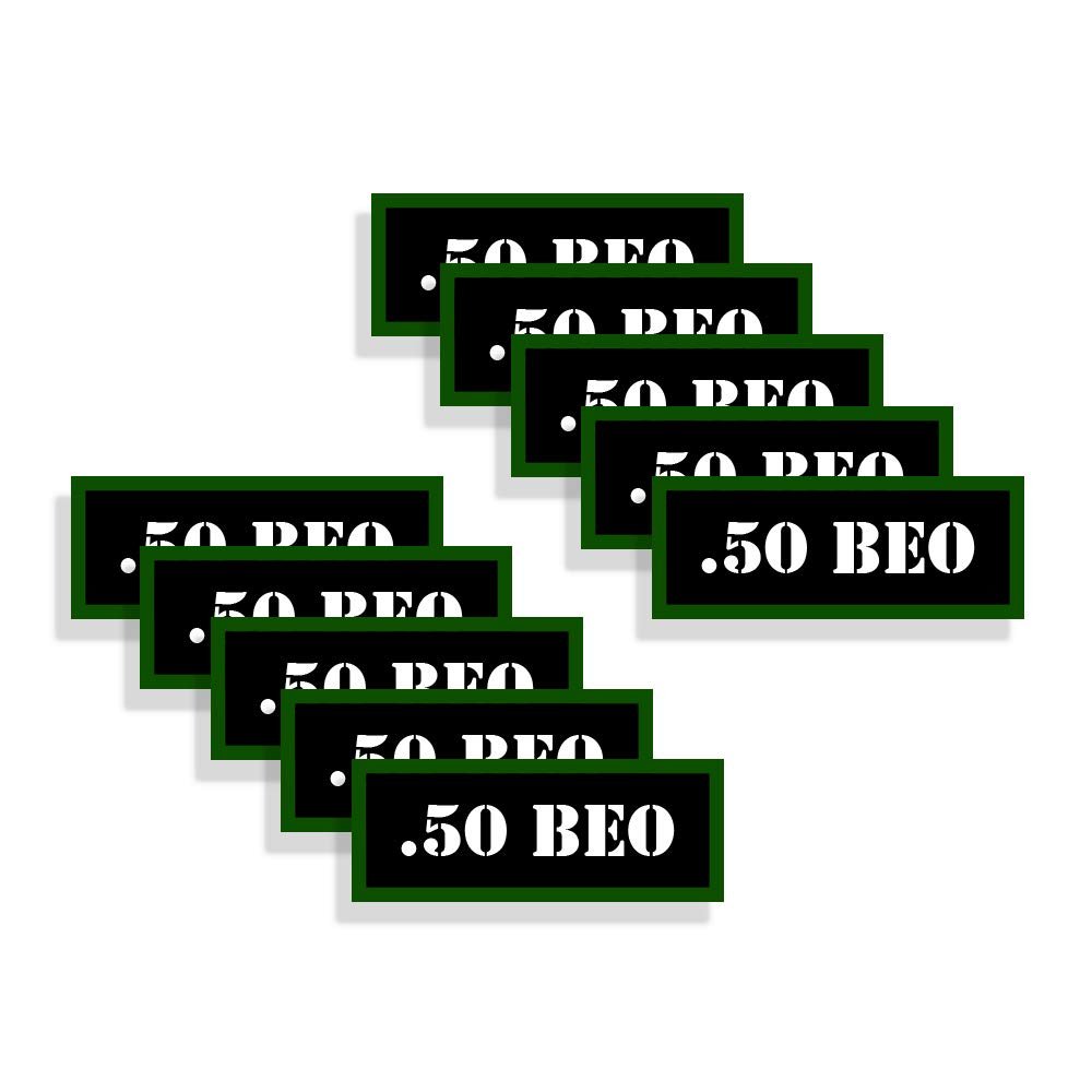 Speed Demon Hot Rod Shop Ammo Can Labels 50 Beowulf Ammunition Decals 10 Pack Adhesive Vinyl 3"x1.15"