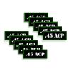 Speed Demon Hot Rod Shop Ammo Can Labels 45 ACP Ammunition Decals 10 Pack Adhesive Vinyl 3"x1.15" view 1