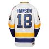 Phoneutrix Hanson Brothers Charlestown Chiefs 16 Jack 17 Steve 18 Jeff Slap Shot Movie Hockey Jersey Blue (18 White, Large) view 4