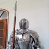 Marine Gift Shop Medieval Knight Suit of Armor 15th Century Combat Full Body Armour Statue view 4