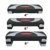 HomGarden 31'' Adjustable Workout Aerobic Stepper in Fitness & Exercise Step Platform 4" - 6" - 8" Platform Trainer Stepper w/Risers for Home Gym view 2