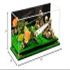 Better Display Cases Versatile Clear Acrylic Trucks, Trains and Rockets Display Case - Large Rectangle Box with Mirror Case, Orange Risers and Turf Base 17" x 6" x 7" (A019/V46) view 4