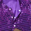 Agoky Kids Boys Glittery Sequined Vest Jacket Shiny Waistcoat for Prom Dance Stage Performance Purple 10-12 view 4