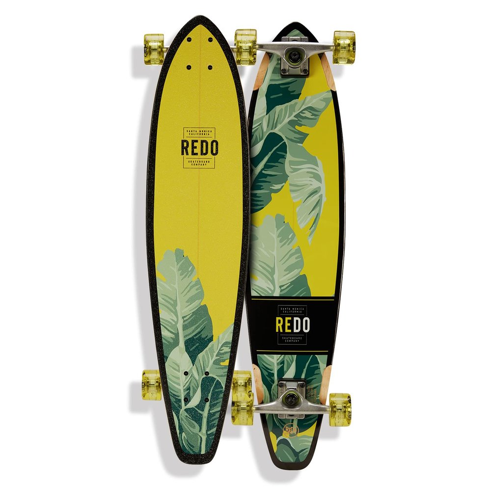 ReDo Skateboard Co. ReDo Skateboard Kids 8" San Diego Palms Cruiser Complete Skateboard, Multicolor
