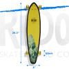 ReDo Skateboard Co. ReDo Skateboard Kids 8" San Diego Palms Cruiser Complete Skateboard, Multicolor view 2