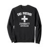 Zermatt Switzerland Ski Patrol Vintage Retro Distressed Sweatshirt view 1