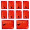 eBuyGB Pack of 10 Reusable Gel Hand Warmers - Instant Heating Heat Packs (Red Rectangle) view 1