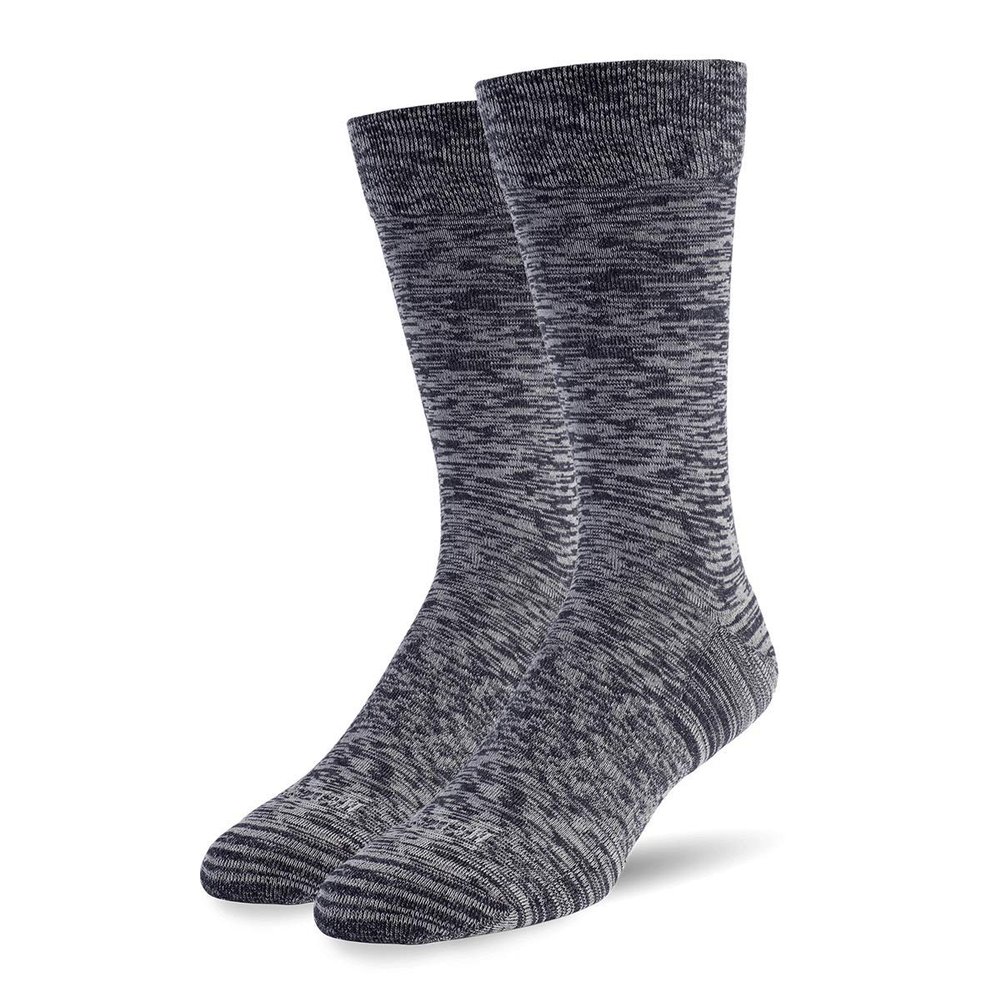 Mr. Davis Moisture Wicking Performance Dress Socks - Comfortable and Stylish Men's Socks - Pack of Soft Sock Pairs for Casual and Dress Wear Navy Pixel One Size