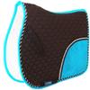 Horse Quilted English Saddle PAD Trail Pleasure Riding Brown Turquoise 72F07 view 1