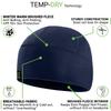Temple Tape Tactical Fleece Watch Cap Beanie  Skull Cap Fleece Hat - 2 Pack Black/Navy - XL (for Larger Heads) view 2