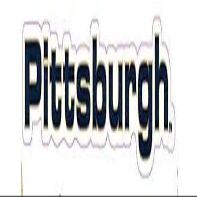 5 Inch Pittsburg Text Decal University of PA Panthers Logo Removable Wall Sticker Art NCAA Home Room Decor 5 by 1 Inches